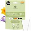 Cosmeau Detersivo Lavatrice Fogli - Fresco di Primavera - Fino a 20 Lavaggi (10 Fogli) - Fogli Profumati per Bianchi, Colori e Neri - Senza Plastica & Perfetto come Detergente da Viaggio