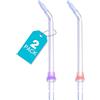 Binefia 2 punte ortodontiche di ricambio per idropulsore Binefia senza fili (HF-2), ugelli ortodontici di ricambio per irrigatore orale Binefia (HF-2), testine di ricambio per Binefia Dental Flosser (HF-2)