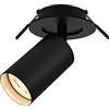 BOYIR Faretti da Soffitto Orientabili, GU10 Faretti LED da Soffitto Nero, Moderna Plafoniera Lampade da soffitto, Faretto LED Incasso per Barra, Cameretta, Cucina, Senza Lampadina