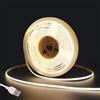 Fosingut COB Striscia LED Camera,5v 3m USB Luci LED TV Retroilluminazione Intelligente 4mm,480LEDs/m CRI90+ 4000K Bianco Neutro Strisce LED Adesive per Cucina Sottopensile,Armadio,PC, Mirror