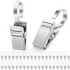 Caianwin 40 mollette per tende in acciaio inox, clip per tende da doccia, foto