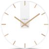 Cander Berlin JOVIA - Orologio da parete vintage silenzioso, 33 cm, in metallo, senza ticchettio, grande, moderno, bianco, soggiorno, cucina