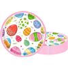 POPOYU Piatti di carta a forma di coniglietto pasquale, 16 pezzi, piatti di carta per feste per bambini, 17,8 cm, decorazioni per feste, colore verde, per Pasqua, bambini, adulti, decorazioni per feste
