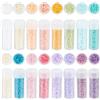 SUNNYCLUE 80g 16 colori 12/0 perline Sfuse 2mm Cilindro Perline di Vetro Caramelle Colorate Piccole Rotonde Sciolte Distanziatore Perline Artigianali per Creazione di Gioielli Forniture Fai Da Te Brac