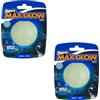 Chuckit! Max Glow Ball Taglia S - ø 5 cm | Confezione Doppia | 2 x 1 pezzo | Brilla fino a 30 minuti al buio | Molto robusto e antiscivolo | Compatibile con il lanciatore