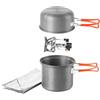 Fire-Maple FMC-207 Kit di Pentole da Campeggio Set da Cucina Pieghevole da Campeggio con Pentola e Ciotola, adatto per Solo Backpacking Ultraleggero 195g