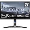 Lenovo Legion Y27h-30 Monitor Gaming 27 QHD (2560x1440), IPS, 0.5ms, 180Hz, Altoparlanti, Regolabile, AMD FreeSync Premium, HDMI 2.1 + DP + USB-C