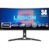 Lenovo Legion Y34wz-30 Monitor Gaming Curvo 34 WQHD (3440x1440), VA, 1ms, 165Hz (Overclock 180Hz), Altoparlanti, Regolabile, AMD FreeSync Premium Pro, HDMI 2.1 + DP + USB-C