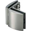 Sugatsune LAMP - Cerniera per porta in vetro interno senza chiusura in vetro, cerniera per porte in vetro/acrilico, ottone nichelato opaco