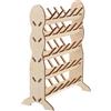Generico Supporto per Bobina organizzatore di File Kit Forniture per Ufficio Filo per Cucire Titolare Cord Organizer calzante Porta Filo da Ricamo organizzatore di Bobine portafilo di Legno