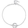 MARLION JEWELS Bracciale da donna in argento con il vostro segno zodiacale in pietre di zirconio brillanti. Bracciale in argento per donna, ragazza ideale come regalo (mamma, amiche, compleanno...) Gioielli da donna