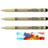 Pigma MICRON Sakura Black 003 - set di 3 pezzi e 1 carta