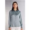 Intimissimi Camicia In Seta Blu