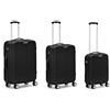 R Roncato Set 3 Trolley Rigidi Ultraleggeri (Taglia L+M+S) Serie Flight in ABS 100%, Colore Nero