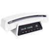 ALCATEL ePure Premium - Telefono fisso cordless DECT con segreteria - Design vintage - Base con display smart - Grande display grafico - Vivavoce - Funzione blocco chiamate - Bianco