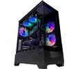 Golook PC Gaming Astra 2.0 - Ryzen 5 9600X / 32GB RAM DDR5 6000MHZ / 1TB NVME M.2 / RTX 4060 Ti 16GB / B650M / 5 Ventole Raffreddamento Liqudio 240mm - Computer Fisso