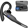 BYCUFF Auricolare Bluetooth Doppio Microfono Cancellazione del Rumore V5.0 Auricolare Bluetooth Auricolare per Driver Desktop Macchina