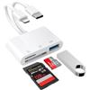 Oliveria Lettore di schede SD iPhone Oliveria, Lightning SD Card Reader, S-D Card Reader iPhone, S-D Card Lettore Lightning per i-Phone 15/14/Pro Max/Pro/Plus/Pad Pro/MacBook Pro/Air