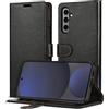 iVoler Cover Portafoglio per Samsung Galaxy S24 FE 5G (Non per Samsung Galaxy S24), [Blocco RFID] Pelle PU Libro Custodia Magnetica Flip Cover Antiurto Case con Porta Carte e Funzione Supporto (Nero)
