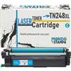 Mondo Stampa TN248 XL Cartucce Toner per Brother, 1, Ciano | CON CHIP, Compatibile, Sostituzione per DCP-L3520, L3560, MFC-L3740, L8340, HL-L3220, L8240