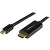 StarTech.com Cavo da Mini DisplayPort a HDMI da 2 m, Video 4K 30Hz, Cavo adattatore da mDP a HDMI, Mini DP o Thunderbolt 1/2 da Mac/PC a monitor/display HDMI, Cavo convertitore da mDP a HDMI (MDP2HDMM2MB)