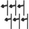 QUARKZMAN Mandrino Chiave 6mm Superiore Inserisci Testa Diametro 12 Denti per 1,5-13mm Trapano Mandrino Nero 6pz