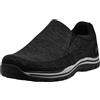 Skechers Gomel previsto, Mocassino da infilare Uomo, Nero, 44 EU