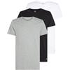 Calvin Klein Uomo T-Shirt Maniche Corte Confezione da 3 in Cotone, Bianco (White, White, White), XL
