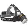 VBESTLIFE Lampada Frontale Ricaricabile, Zoom Regolabile Ad Alta luminosità Torcia Frontale Impermeabile IPX6 Leggera Adatta per la Pesca Notturna All'aperto (Nero)