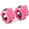 HemeraPhit - Clip per bilanciere da 5,1 cm, per sollevamento pesi, 1 paio, rosa,