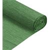 QUARKZMAN 2pz Rotolo di Carta Crespa 210cm Lunghezza 50cm Larghezza per Cerimonia Nozze Varie Grandi Feste Decorazione, Verde Scuro