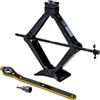 KATSU Tools KATSU Cric a Forbice 2 Tonnellate Sollevatore per Auto Cric a Carica per Risparmiare Manodopera con Chiave per Riparazione di Veicoli o Cambio di Pneumatici 161105