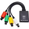 Jerilla Adattatore per Controller Wireless Compatibile con Console Dreamcast, Convertitore Supporto 4 Bluetooth per Switch Joy-Con/Wii Pro/PS3/PS5