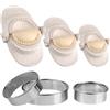 Winter Shore Set per Ravioli e Empanada con Tagliapasta Rotondi [3 Misure] - Macchina per Ravioli e Gyoza, Wonton e Pierogi - Piccolo 7 cm, Medio 8 cm, Grande 11 cm