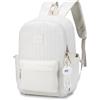BAGZY Zaino da Viaggio Aereo Bagaglio a Mano 40x30x15 British Airways Zaini Antifurto Borsa Da Cabina Impermeabile Zaino Piccolo Zaino 40 30 15 Zaini Classico per College Scuola Donna Uomo Bianco