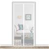 AMCER Zanzariera Magnetica Porta Finestra 85x230cm, Tenda zanzariera per Porta, Anti Zanzare Magnetico Mantiene Stanza Traspirante, Porte per Balconi, Portefinestre - Bianco