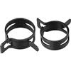 uxcell Morsetto a fascia in acciaio con diametro interno di 26 mm, adatto per tubo esterno da 27,5 a 30 mm, a molla, tipo di fascia per tubo del carburante, morsetto nero a clip per tubo in silicone,