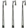Evemodel 3pcs modellismo Ferroviario 1:87 lampione Layout lampione Scala Ho