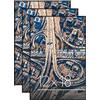 Americanflat Cornici frontali 12 x 18 in nero - Set di 3 cornici sottili in plastica senza cornice con vetro infrangibile - formati orizzontali e verticali per parete