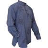 SHOPOHOLIC FASHION Camicia da Uomo a Righe StoneWashed Leggera Stile Hippie da Nonno, Blu, XXL