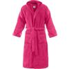 Bassetti Accappatoio Spugna 100% Cotone Tinta Unita Lungo con Cappuccio e Tasche Altamente Assorbente Uomo Donna Unisex (IT, Testo, M, Regular, Regular, 8-Ciclamino)