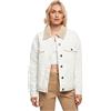 Urban Classics Giacca in Denim Sherpa Oversize da Donna, Bianco Sporco, XS