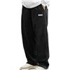 Dmmtot Pantaloni casual da uomo in velluto a coste morbidi e accoglienti pantaloni lunghi a gamba larga da uomo UK pantaloni a gamba dritta elasticizzati in vita con coulisse pantaloni lunghi da