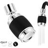 xiruiubao Prolunga Rubinetto Cucina,Rompigetto Rubinetto Cucina Tre Modalità,Rotazione a 360 Gradi Aeratore per Aeratore Rubinetto con Acqua Purificata (Nero)