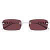 Gucci Occhiali da Sole GG1808S 004 Argento/Rosso Uomo