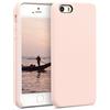 kwmobile Cover per Apple iPhone SE (1.Gen 2016) / iPhone 5 / iPhone 5S Custodia - Back Case per Smartphone in Silicone TPU - Protezione Gommata - rosa antico