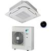 Daikin CONDIZIONATORE DAIKIN CASSETTA A 4 VIE ROUND FLOW 36000 BTU MONOSPLIT INVERTER FCAG100B CON COMANDO A FILO E GRIGLIA A+