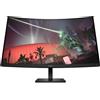 HP OMEN 32c, Monitor Curvo da 32 pollici, Pannello VA 16:9 2K QHD 165Hz, 1 ms, Display HDR 400, Antiriflesso, 400 nits, AMD FreeSync, NVIDIA G-SYNC, VESA 100x100 mm, HDMI 2.0, USB-A e C, Nero