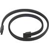 SilverStone SST-CP07 - Cavo SATA III 6 Gbps, 180°, design con bloccaggio metal-less, strato metallico, 50cm