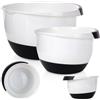 Excellent Houseware - Set di ciotole graduate in silicone, da 3,5 e 2,0 l, con base antiscivolo